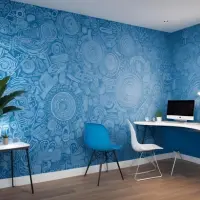 Tapetul în biroul de acasă: Trenduri și tendințe care îți vor inspira spațiul de lucru