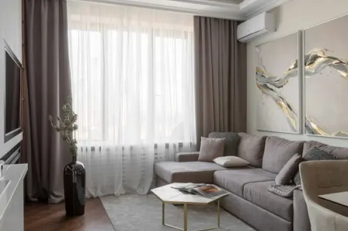 Amenajarea eleganta a unei locuinte de trei camere Imblanzirea formelor neregulate ale compartimentarii