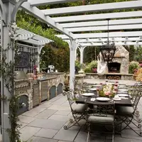 Amenajare exterioara pentru o bucatarie de vara