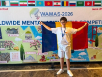 Mai rapid decât un calculator: Elevul din Constanța care a cucerit din nou titlul de „Super Champion” mondial la aritmetică mentală