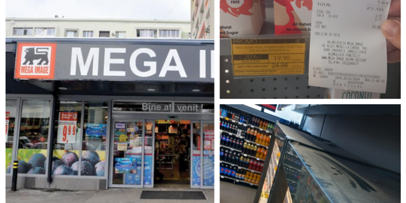 7 magazine Mega Image din Cluj, închise temporar de inspectorii ANPC ca urmare a neregulilor descoperite