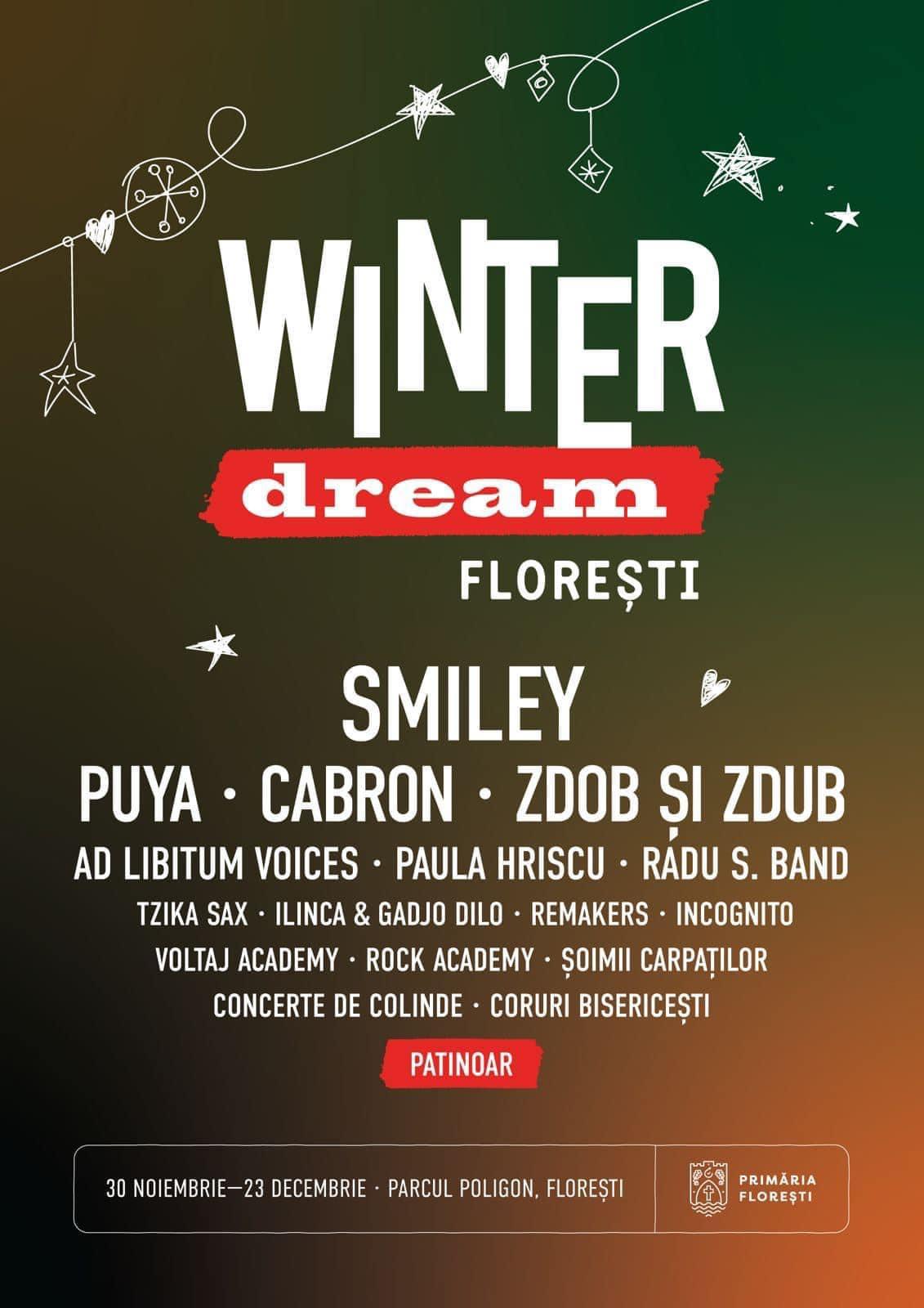 Târgul de Crăciun Winter Dream, organizat de Primăria Florești, își deschide porțile pe 30 noiembrie