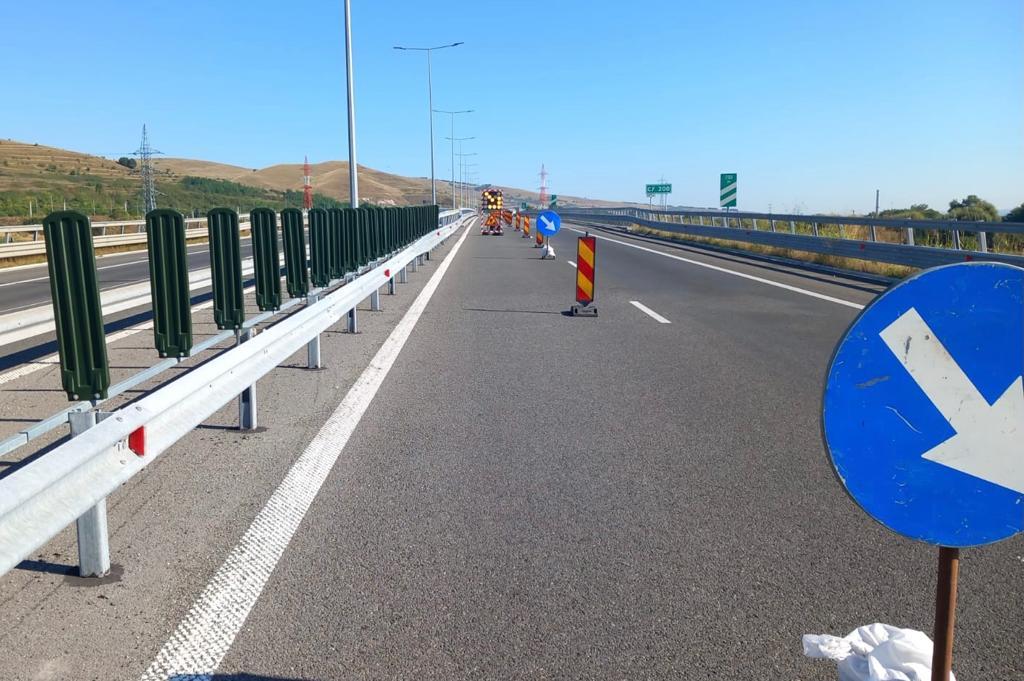 Restricții de circulație pe Autostrada Transilvania ca urmare a lucrărilor de aplicare a marcajelor rutiere