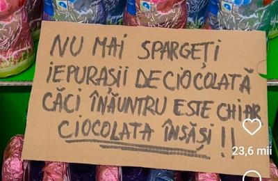 Lidl şi Heidi, după ce au apărut clipuri pe Tik Tok despre existenţa banilor în figurinele de Paşte, ducând la deteriorarea produselor: Înauntru este chiar ciocolata însăşi! FOTO