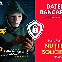ALERTĂ DE FRAUDĂ: Poșta Română nu solicită niciodată date bancare!
