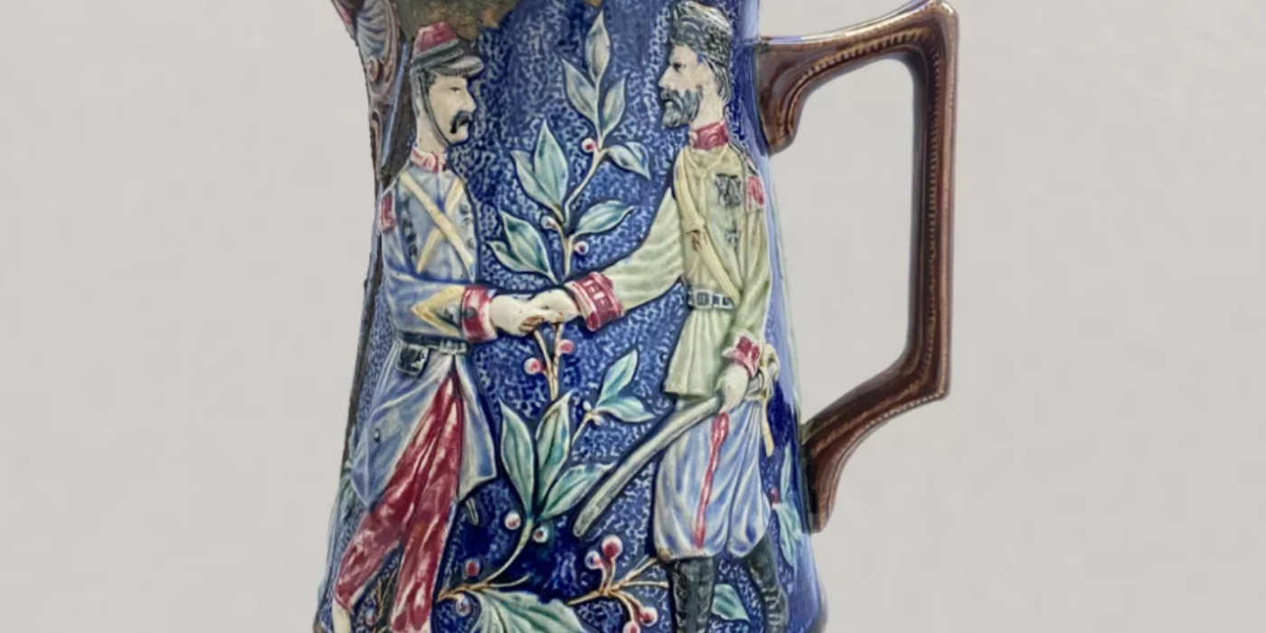 Geopolitica din vitrină. Carafă rară de Wasmuël din 1894, restaurată și expusă la Muzeul de Istorie din Constanța