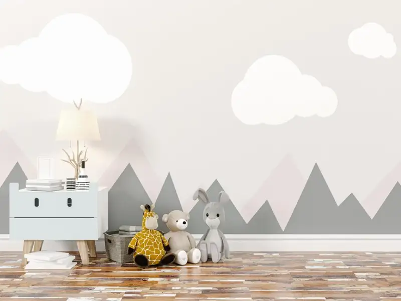 Fototapetul în camera copiilor: tipuri, avantaje, dezavantaje