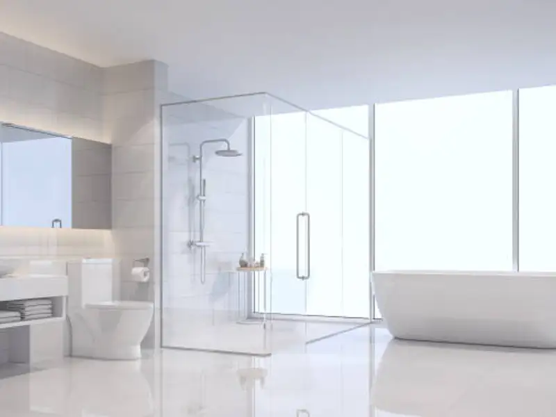 Baie modernă, în stil minimalist: cum o amenajezi