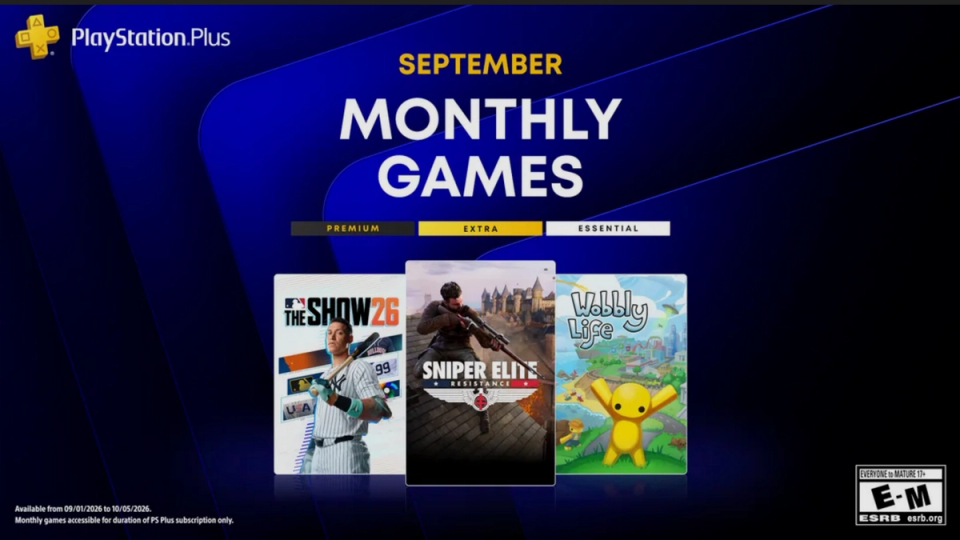 Jocurile gratuite PlayStation Plus pentru luna septembrie: Sniper Elite: Resistance, MLB The Show 26 și două bijuterii indie