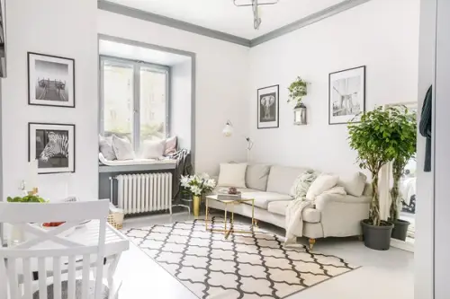 Apartament mic amenajat in inima tinutului scandinav