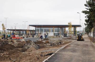 Circulația pe strada Traian Vuia, în dreptul parkride-ului de la Aeroport, redeschisă complet pe patru benzi