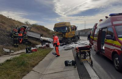 Accident de circulație, vineri dimineață, pe Autostrada Transilvania