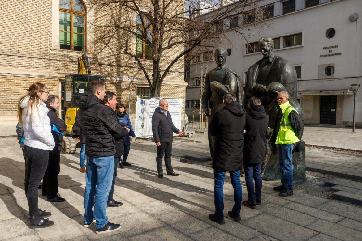 Lucrările de modernizare a zonei străzii Kogălniceanu sunt aproape gata
