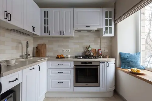 Spatiu scandinav cu accente feminine pentru un apartament de 2 camere si 38 mp