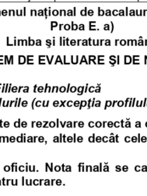Baremele la Limba română, simulare Bac 2026, publicate de Ministerul Educației. Răspunsurile pentru profilurile real, uman și tehnologic