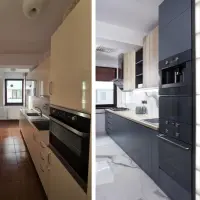 Amenajare eleganta apartament cu 4 camere catifea si pete de culoare puternice