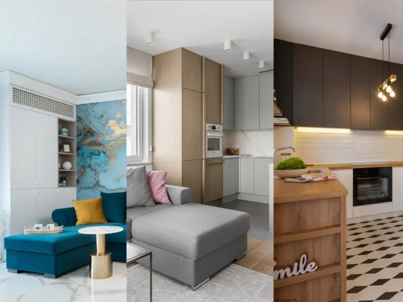 10 idei de apartamente mici cu bucatarie deschisa