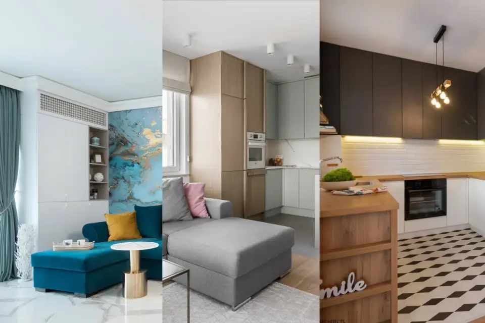 10 idei de apartamente mici cu bucatarie deschisa