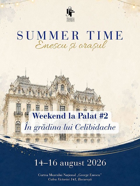 Seri de vară cu muzică și film în curtea Palatului Cantacuzino: Programul gratuit din weekendul 14–16 august