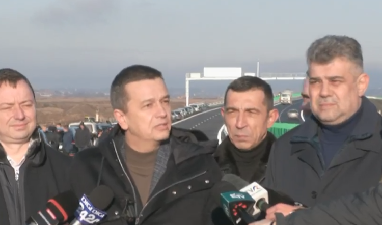 Ministrul Transporturilor, Sorin Grindeanu: ,,Lucrările pe secțiunea Chețani-Câmpia Turzii (15,7 km) se apropie de final