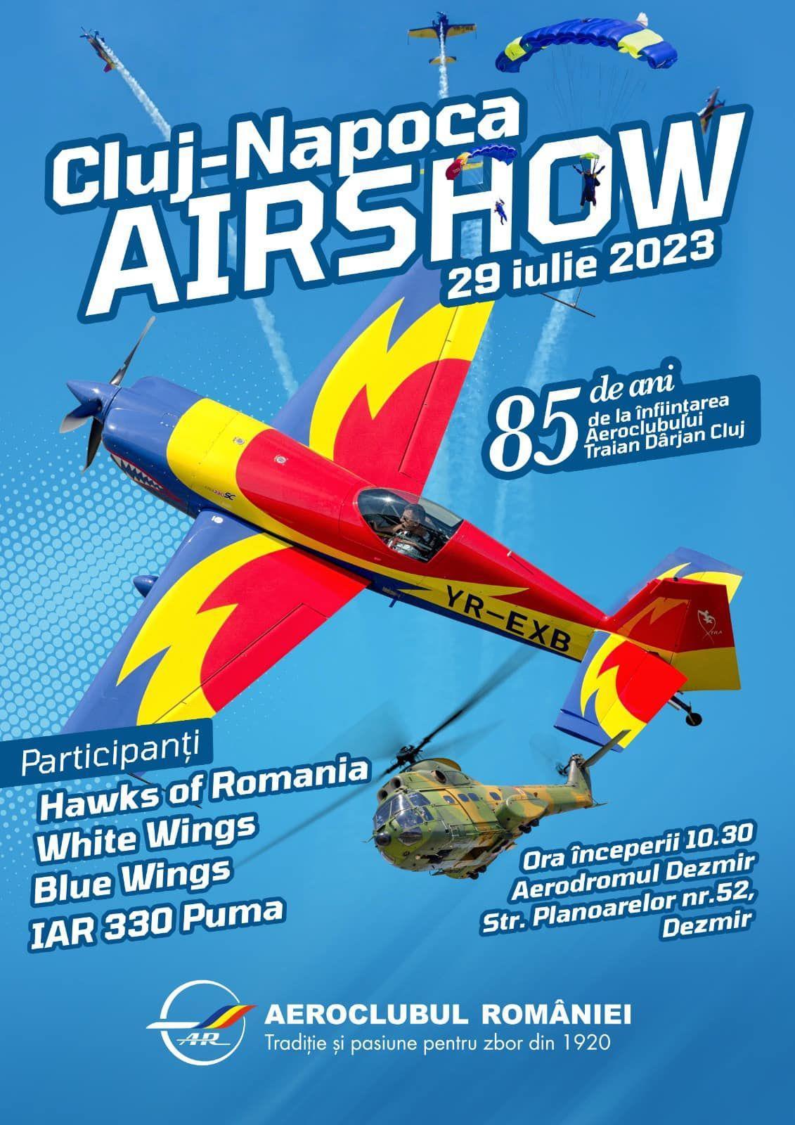 Miting aviatic, sâmbătă, 29 iulie, la Dezmir