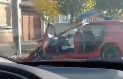 Accident rurier, duminică după-amiază, pe strada 1 Decembrie 1918 din Gherla