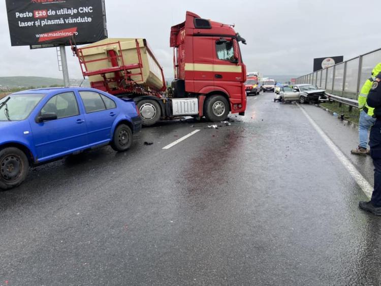Accident rutier, miercuri dimineața, pe centura Apahida-Bulevardul Muncii