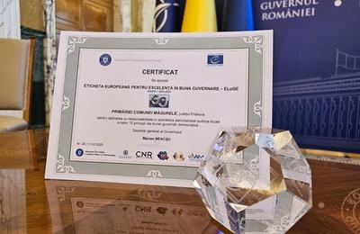 Măgurele, singura comună din Prahova care a primit Eticheta Europeană pentru Excelență în Guvernare VIDEO și FOTO