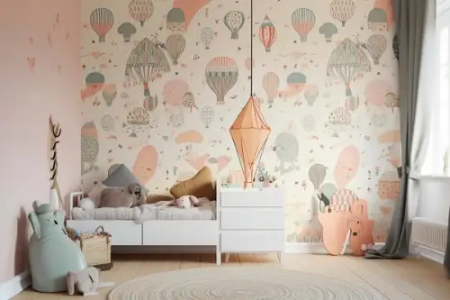 Cum alegi tapetul în camera copiilor pentru a le stimula imaginația