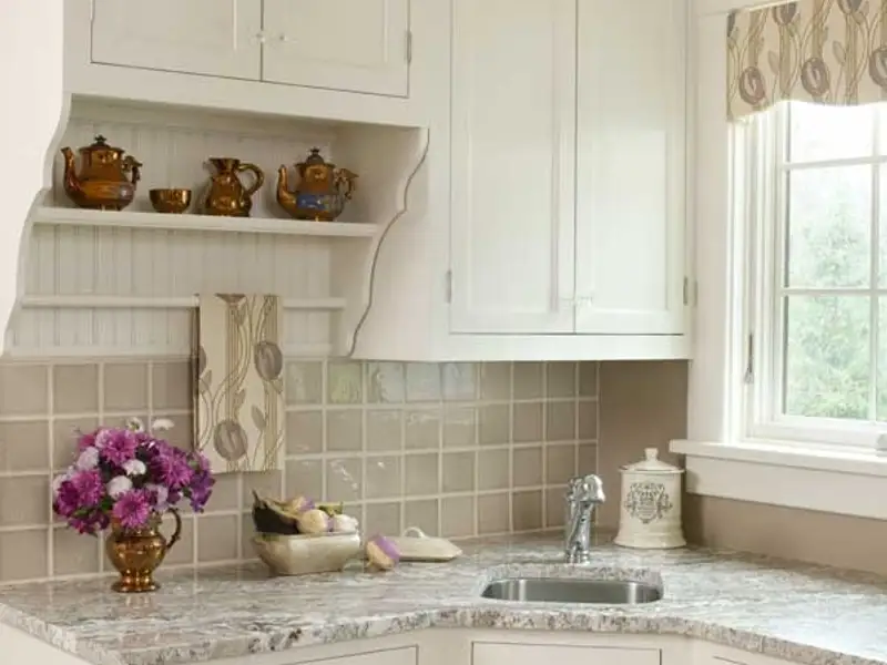 Idei pentru bucatarie: o chiuveta de colt