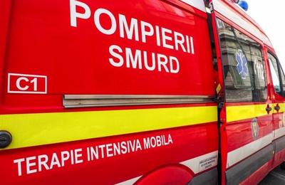 Accident, între o mașină și un scuter, joi seara în zona Pieței Romane din Turda