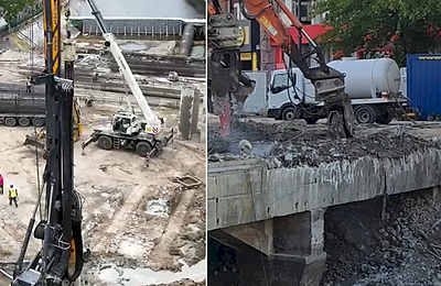 A început dezafectarea Planșeului Unirii: imagini noi de pe șantierul din centrul Bucureștiului