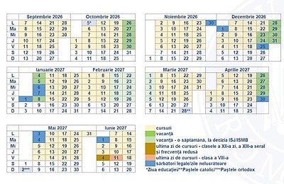 Structura Anului Școlar 2026-2027: Calendar, Vacanțe și Programe Educaționale