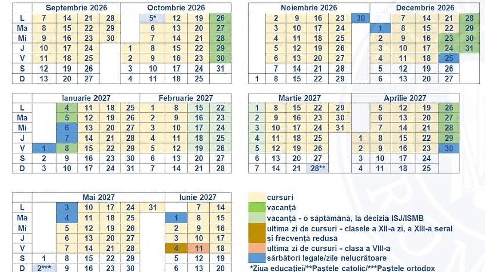 Structura Anului Școlar 2026-2027: Calendar, Vacanțe și Programe Educaționale