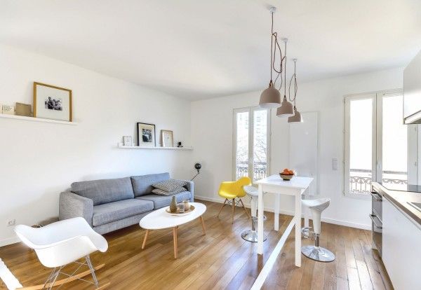 Garsoniera din Paris  un spatiu functional, ludic, minimalist in 30 de metri patrati