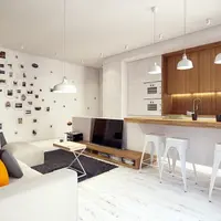 Apartament luminos decorat cu multa imaginatie