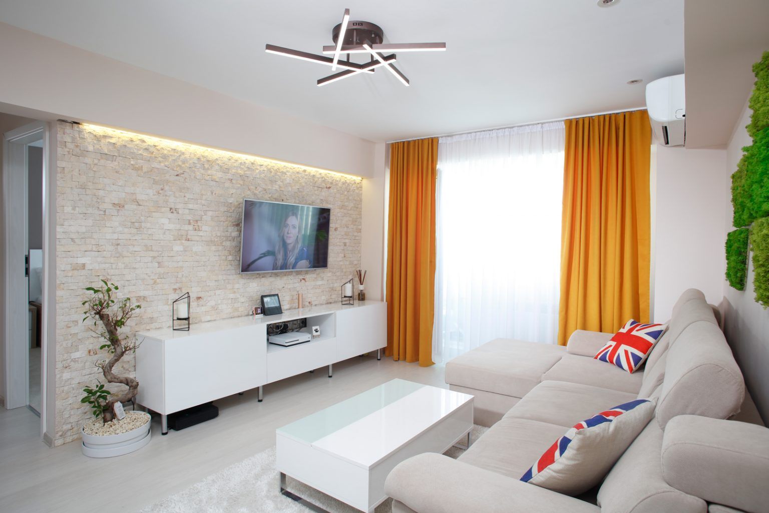 Amenajare apartament smart tech cu influente londoneze