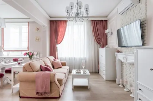 Amenajare romantica pentru un apartament de 55 mp