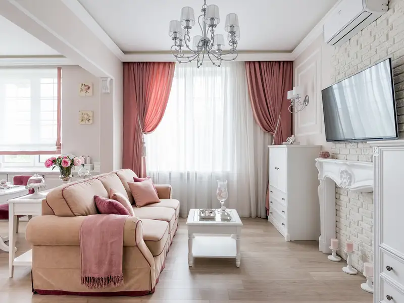 Amenajare romantica pentru un apartament de 55 mp