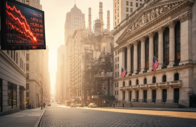 Patru săptămâni de pierderi pe Wall Street. Piețele intră într-o zonă de risc major