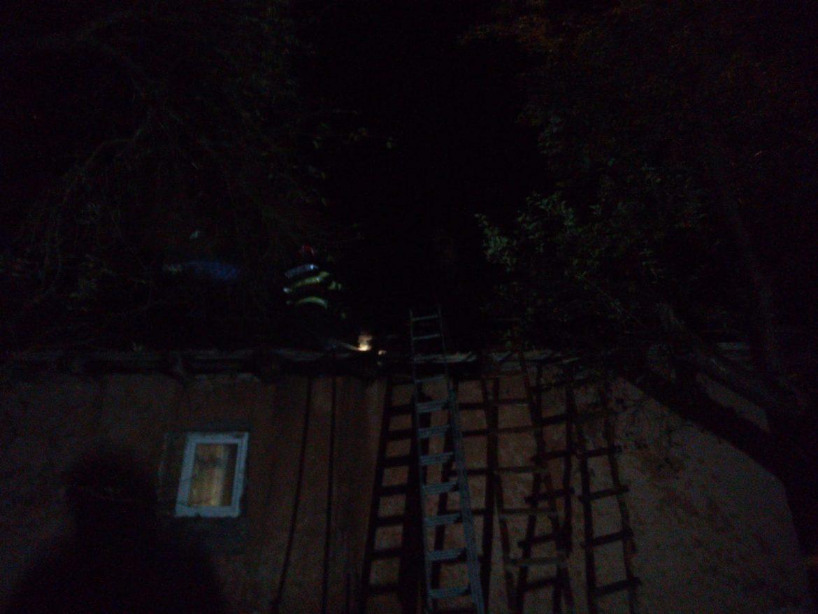 Un incendiu a izbucnit la o casă de locuit din localitatea Chiuiești