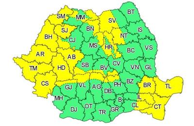 Revin ploile și temperaturile scăzute în România. Meteorologii au emis un cod galben pentru mai multe județe, printre care și Cluj