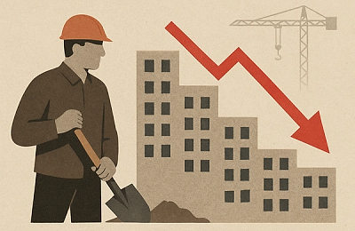 Creștere slabă în sectorul construcțiilor de locuințe pe parcursul anului 2024
