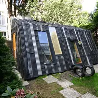 5 casute de gradina construite din materiale reciclabile