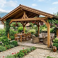 Pavilionul de grădină poate să transforme curtea într-un spațiu de relaxare funcțional și elegant