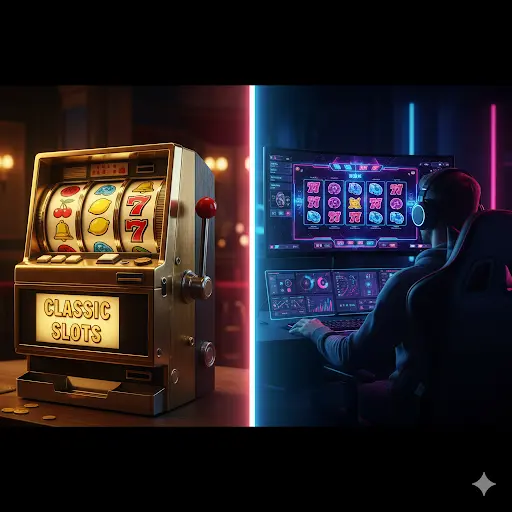 Diferențele dintre sloturile clasice și cele video moderne