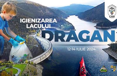 În perioada 12-14 iulie, are loc o amplă acțiune de igienizare a Lacului Drăgan
