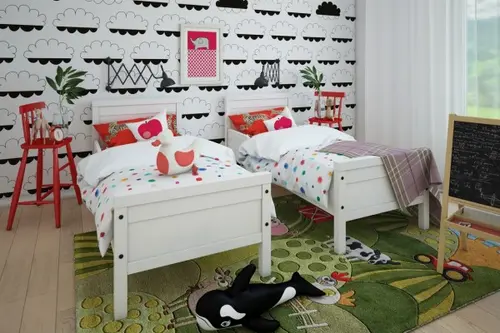 Amenajarea camerei copiilor cu modele creative de tapet