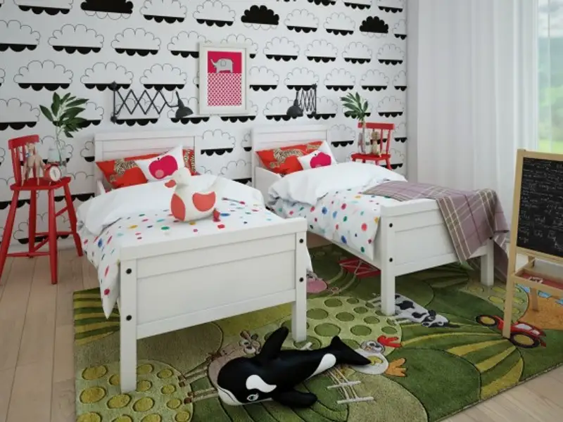 Amenajarea camerei copiilor cu modele creative de tapet