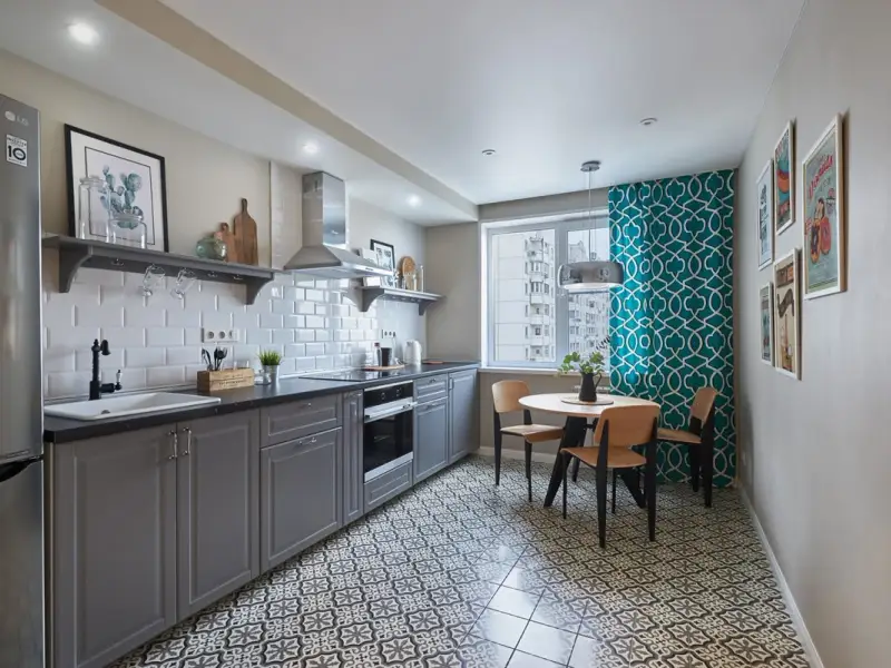 Un apartament de 48 mp amenajat in spirit retro